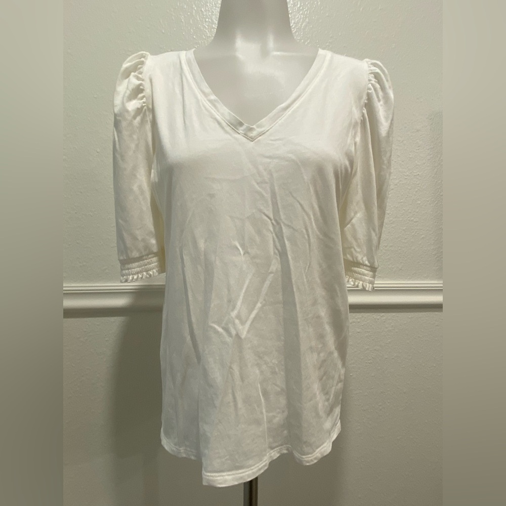 LOFT White Short Sleeve Tee